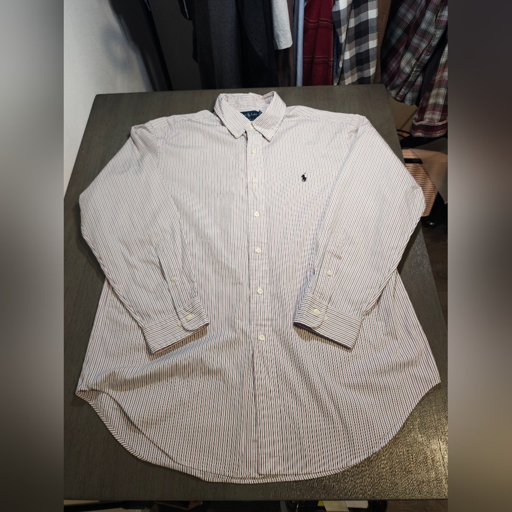 Polo Ralph Lauren Men's Long Sleeve Striped Button Shirt Classic Fit 16.5 32/33 - Picture 3 of 11